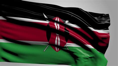 Flag Of Kenya 37123291 Stock Video at Vecteezy