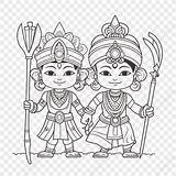 Lord Vishnu Coloring Pages 2025 sketch template