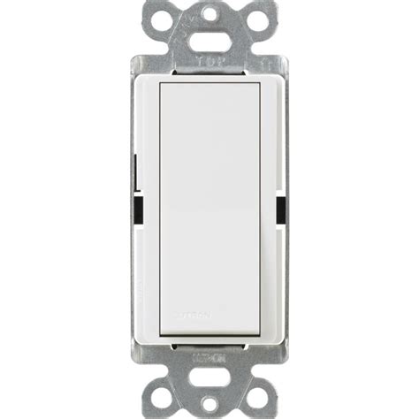 Lutron Claro 15-Amp 3-Way White Push Light Switch at Lowes.com