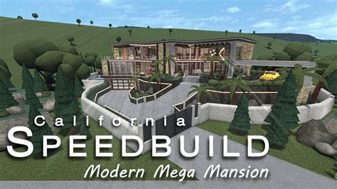 Bloxburg Modern Mega Mansion Speedbuild - Image to u