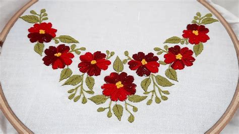 Latest neck design for dress#3, hand embroidery beautiful neckline ...