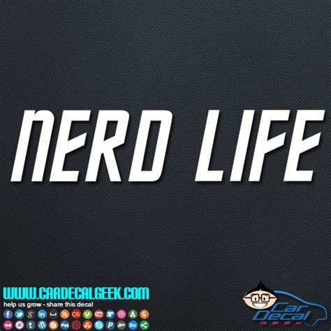 Nerd Decal Car Stickers | Cutting Sticker