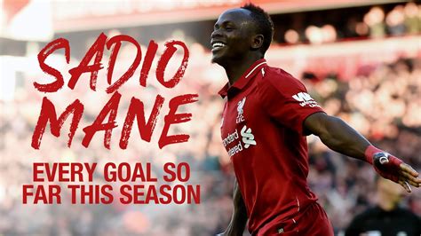 Every Sadio Mane goal so far in the 2018/19 season | Premier League and Champions League - YouTube