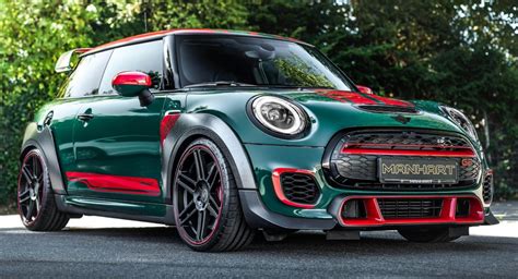 Manhart’s GP3 F350 Mini JCW GP Gets 345 HP, British Racing Green Paintjob | Carscoops