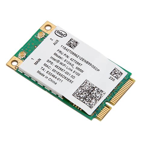 New Laptop Wlan Card For Intel Link 5100 512AG_MMW 802.11a/g/n 300Mbps ...