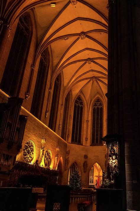 Colmar - St Martin's Church Interior - France 2 Photograph by Jenny Rainbow - Pixels