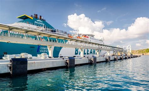 Balearia ferry in Ibiza editorial stock image. Image of mediterranean ...