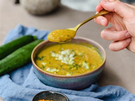 Golden Zucchini Soup - Dairy-Free & Vegetarian