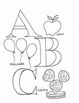 Abc Color Page  Coloring Home sketch template