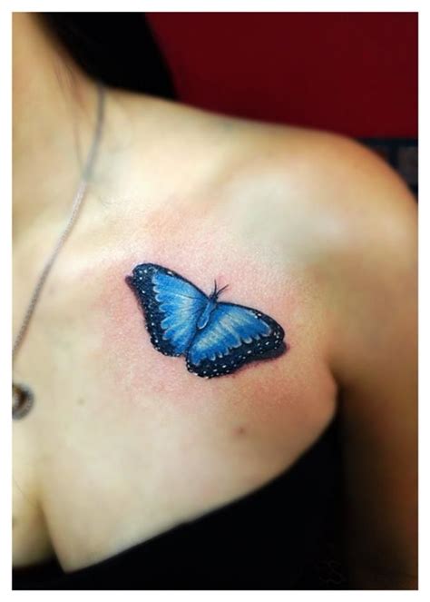 Blue Morpho Butterfly Tattoo