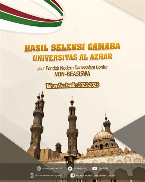 Hasil Seleksi Camaba Universitas Al-Azhar Jalur Pondok Modern Darussalam Gontor Non – Beasiswa ...