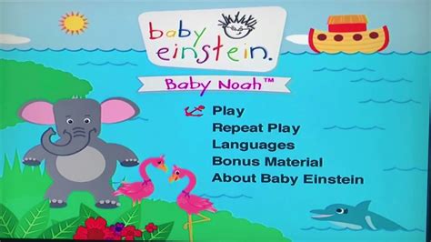 Baby Einstein baby noah dvd menu - YouTube