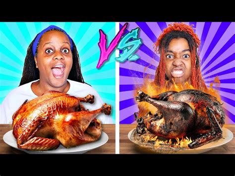 THANKSGIVING FOOD CHALLENGE part 6 | Thanksgiving Turkey Recipe ...