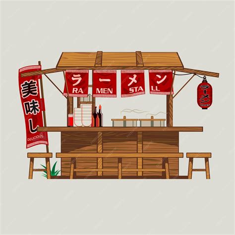 Premium Vector | Ramen Stall