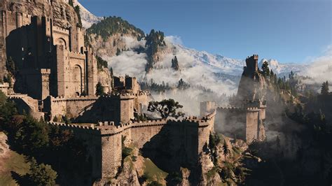 Pin by Stephen Gerber on Fantasy environment | Kaer morhen, Landscape bg, Fantasy cities