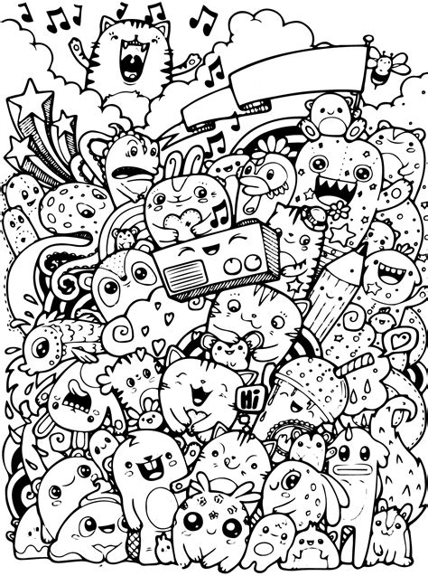 Kids-n-fun.com | Coloring page Doodles Doodle