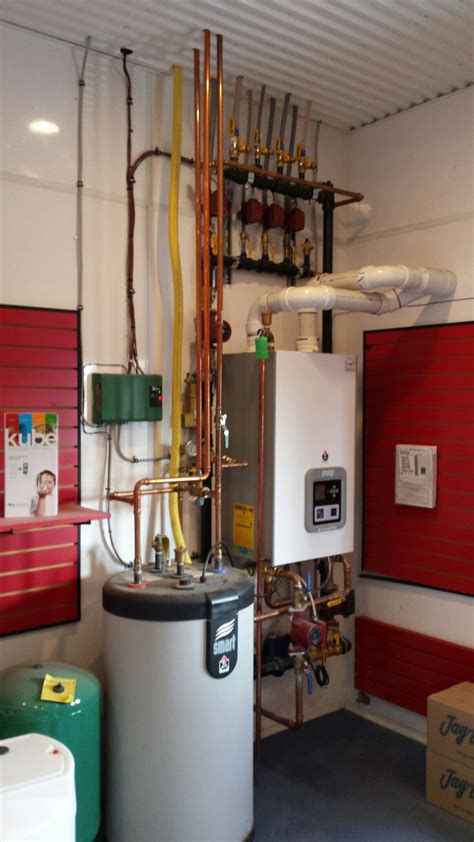 Gas fired boiler with multi zones and domestic hot water. | Domestic hot water, Water heating ...