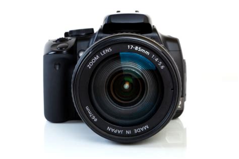 Dslr Camera Front View Stock Photo - Download Image Now - iStock