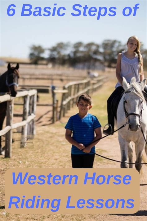 6 Basic Steps of Western Horse Riding Lessons | Western horse riding ...