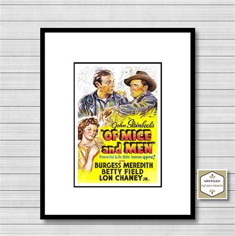 Of Mice and Men 1939 Movie Poster Prints Digital Download | Etsy