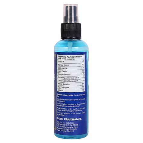 Hand Sanitizer in Spray Bottle – 100 ML – Vedic Nutraceuticals