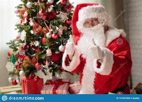 Santa Claus Christmas Eve stock image. Image of presents - 131957969