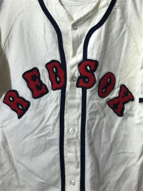 Retro Fleece Baseball Jersey Red Sox | Boardwalk Vintage