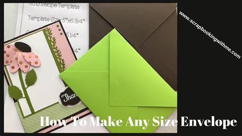 How To Make Any Size Envelope - YouTube