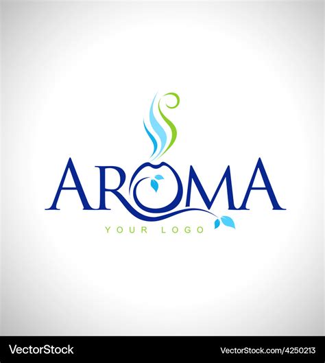 Aroma therapy logo design Royalty Free Vector Image