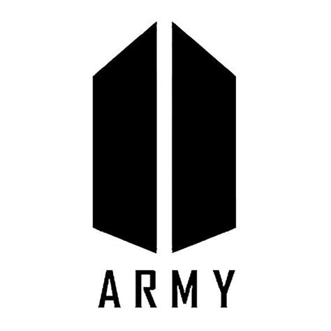 BTS ARMY Logo Black Photographic Print by Kissa-Aura | Boite deco, Photos de groupe, Dessin logo