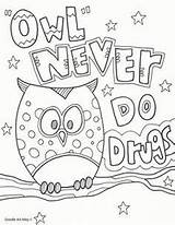 Say No To Drugs Coloring Sheets sketch template