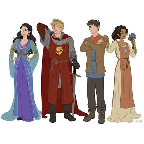 Re-do of an old character lineup! Merlin the animated series, haha ...