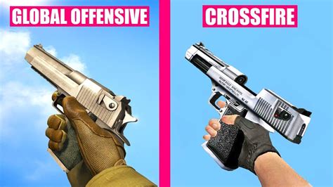 Crossfire vs Counter-Strike Global Offensive - Weapons Comparison - YouTube