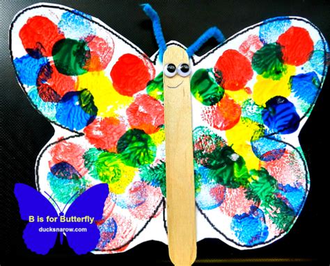 B is for Butterfly Preschool Lesson & Craft - July 2021 % Ducks 'n a Row | Preschool art ...