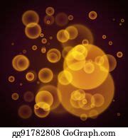 870 Royalty Free Abstract Orange Background With Bokeh Effect Clip Art - GoGraph
