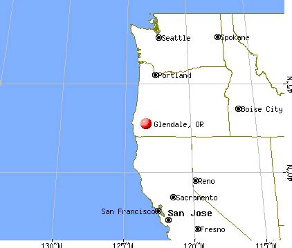 Glendale Oregon Map | Zip Code Map