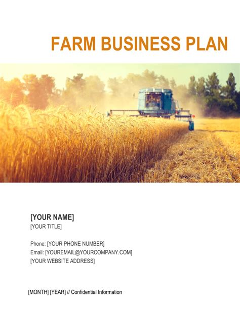 Livestock Business Plan Template – PARAHYENA