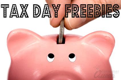 Tax Day Freebies 2013