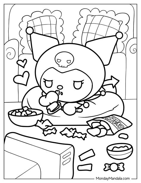 22 kuromi coloring pages free pdf printables – Artofit