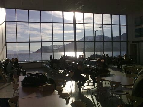 GORDON'S TRAVELS: Longyearbyen Airport Monday morning at 3 am.