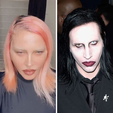 Marilyn Manson Without Makeup | Saubhaya Makeup