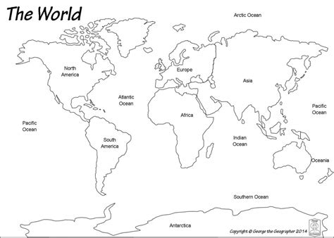 World Map Showing Countries Blank Best Blank Map Of The World With - World Map With Capitals ...