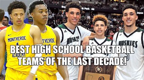 BEST HIGH SCHOOL BASKETBALL TEAMS OF THE LAST DECADE!! - YouTube