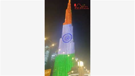 After Pakistan Snub Clip, Video Of Indian Flag Lighting Up Burj Khalifa Goes Viral - Oneindia News