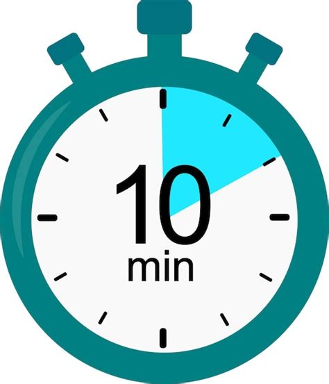 Premium Vector | Stopwatch icon 10 minutes timer vector graphics