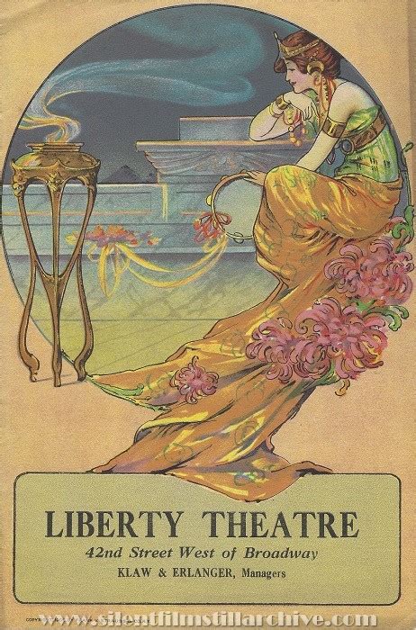 New York Liberty Theater program for June 19, 1916 showing THE FALL OF A NATION (1916)