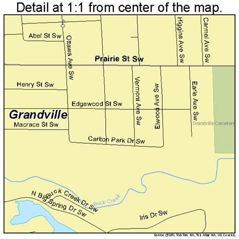 Grandville Michigan Street Map 2634160