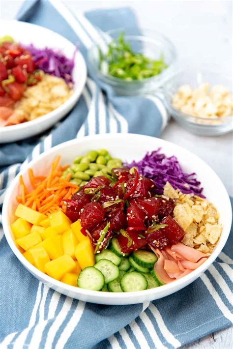 Ahi Tuna Poke Bowl Recipe - The Flavor Bender