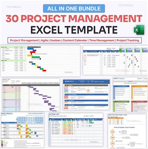 30 Project Management Excel Templates for Agile, Scheduling, Tracking ...