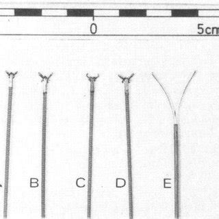 Five types offlexible endoscopy forceps. A: standard biopsy forceps. B:... | Download Scientific ...